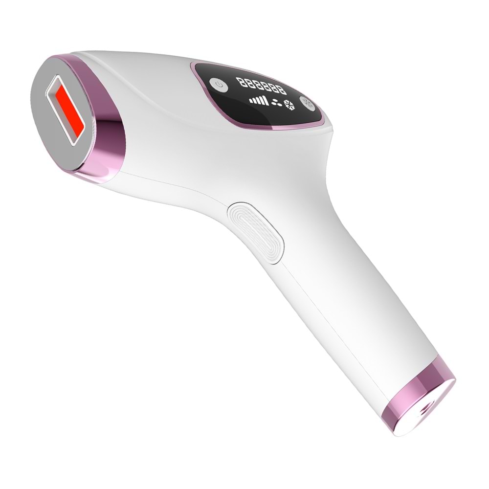 Umie IPL98 Beyaz 3 Başlık 9 Hız Kademeli IPL Lazer Epilasyon Cihazı 1 Milyon Atım Buzlu Quartz Tüp