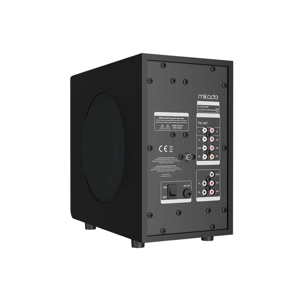 Mikado MD-813BT 5+1 Usb+SD+FM Destekli Multimedia Bluetooth Speaker