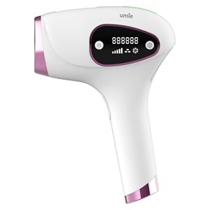 Umie IPL98 Beyaz 3 Başlık 9 Hız Kademeli IPL Lazer Epilasyon Cihazı 1 Milyon Atım Buzlu Quartz Tüp