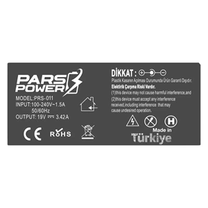 Pars Power PRS-011 65W 19V 3.42A (4.0*1.35mm) ADAPTÖR