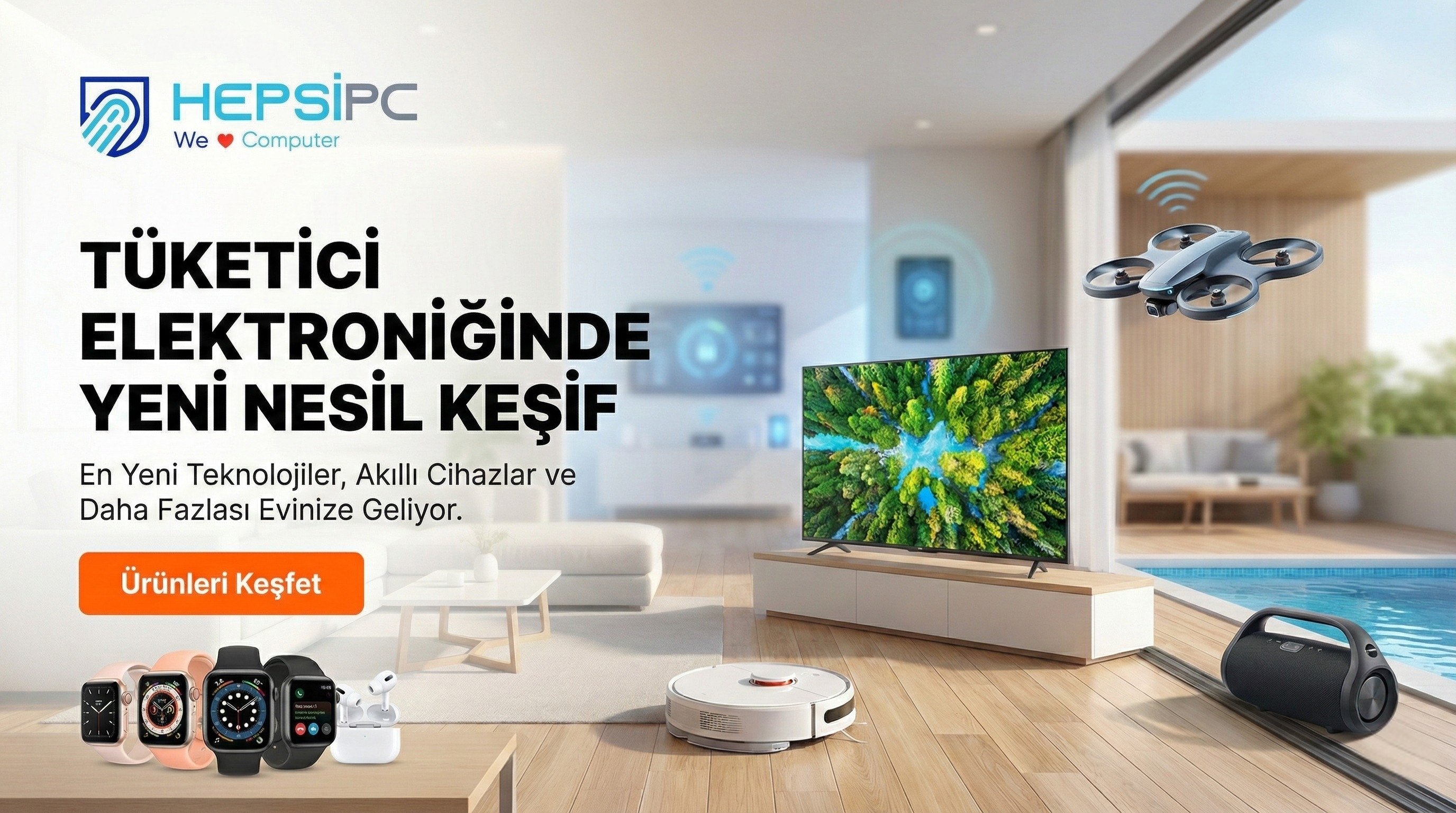 Akıllı ev sistemlerinden giyilebilir teknolojiye, hobi ürünlerinden günlük elektronik ihtiyaçlarınıza kadar her şey Hepsipc de! Kaliteli ve uygun fiyatlı elektronik ürünleri keşfedin.