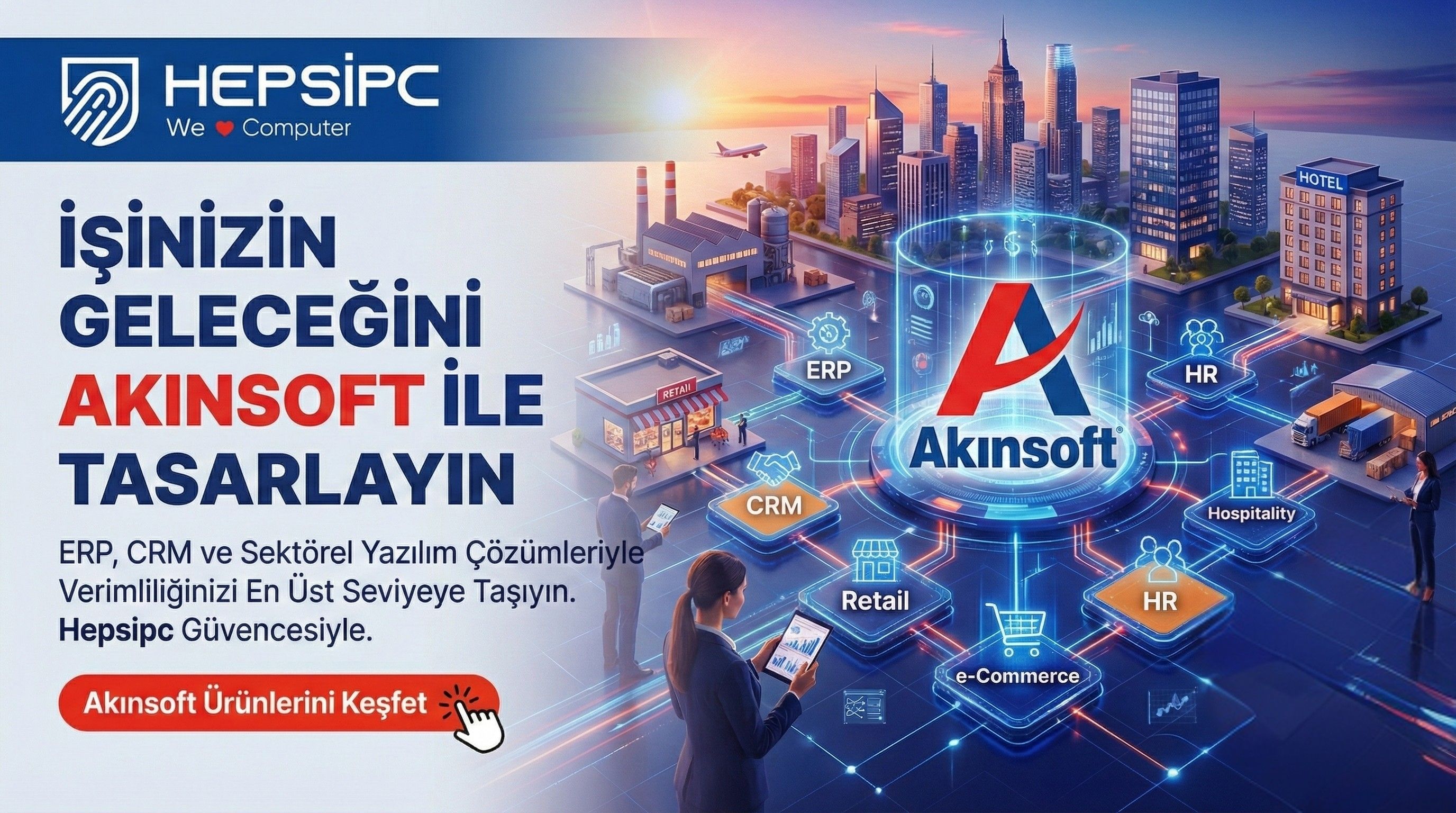 İşletmeniz için Akınsoft ön muhasebe, ERP ve sektörel yazılım çözümleri Hepsipc de! Orijinal Akınsoft lisanslarını en uygun fiyatlarla ve güvenle hemen satın alın.