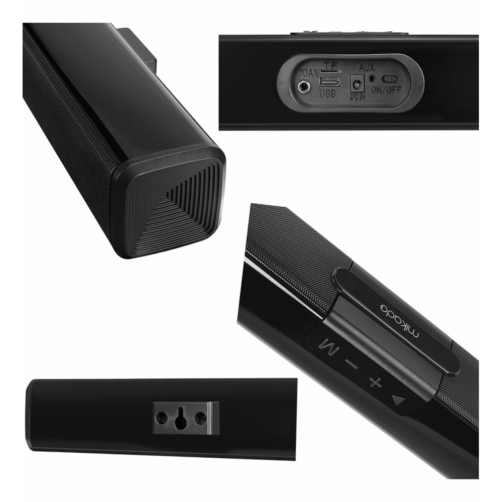 MİKADO MD-SB101 SİYAH BT+USB+AUX+TF KARTLI EV SİNEMA SİSTEMİ